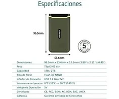 TRANSCEND ESD380C 2TB Išorinis kietasis diskas SSD USB 3.2 Gen 2 Type C