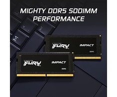 Nešiojamo kompiuterio atmintis „Kingston KF548S38IBK2-64“ 64 GB 4800 MHz DDR5 CL38 SODIMM (2 vnt. rinkinys) „FURY Impact“ | „Kingston“
