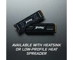 „Kingston Technology 4000G RENEGADE PCIe 4.0 NVMe SSD“ su radiatoriais