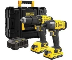 Įrankių rinkinys Stanley SFMCK465D2T-QW (SFMCD711 + SFMCF800); 18 V; 2x2,0 Ah akum.