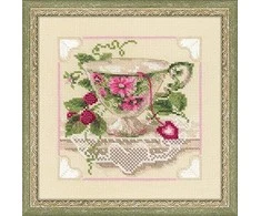 RIOLIS – Create It Yourself – Siuvinėjimo rinkinys „Aviečių arbata“ 1476 (20x20 cm)