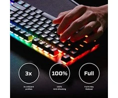 HyperX Alloy Origins Core Tenkeyless Mechaninė žaidimų klaviatūra, US išdėstymas, HyperX Blue Switch