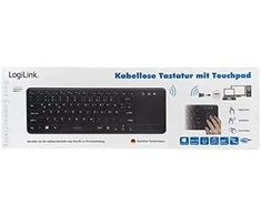LogiLink ID0188 klaviatūra Dom RF belaidė QWERTZ Juodas