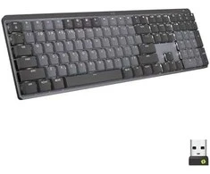 Belaidė klaviatūra Logitech MX MECHANICAL, išdėstymas: UK (Qwerty), "Tactile Quiet", pilkos spalvos