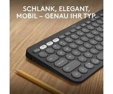 Klaviatūra Logitech PEBBLE KEYS 2 K380S TONAL / DEU BT N/A CENTRAL-419UNIVERSAL