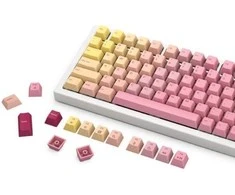 Klaviatūra Glorious GPBT Keycaps – Rožinė Grapefruit – Forge