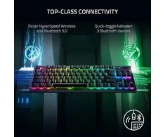 Razer | Klaviatūra žaidimams | Deathstalker V2 Pro Tenkeyless | Klaviatūra žaidimams | Wireless | RGB LED pašvietimas | US | Bluetooth | Juodas | Optical Switches (Linear) | Belaidė jungtis