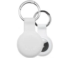 Dėklas Tactical Airtag Beam Silicone baltos spalvos