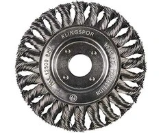 Klingspor K.SZCZOTKA TARCZOWA 115mm M14 BR600Z DRUT SKRĘCANY