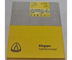KLINGSPOR ARKUSZE ŚCIERNE NA PODŁOŻU PAPIEROWYM 230mm x 280mm PS8A NA MOKRO gr.2000 /50szt.