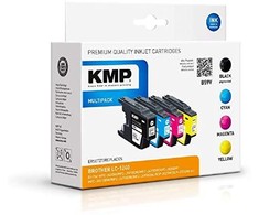 Legrand KMP KMP 1524,4805 rašalo kasetės, 4 vnt. Pakeitimai: juoda, žydra, rausvai raudona, geltona
