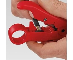 Įrankis nužievinimui koaksialiniams kabeliams, 16 60 06 KNIPEX