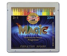 Koh-i-Noor magic Progresso pieštukai be medienos 8774 24 spalvos