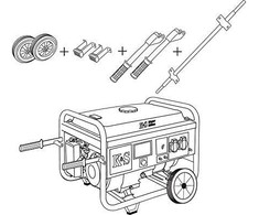 KÖNNER &amp; SÖHNEN Generatoriaus transportavimo rinkinys KS 10KIT