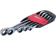 Kombinuotų terkšlinių raktų komplektas 5vnt, 8-19mm, KS Tools