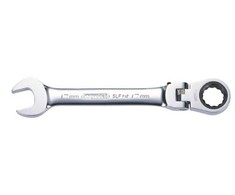 Kombinuotas terkšlinis raktas lanksčia galvute GEAR+ 10mm, KS Tools