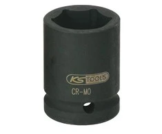 Šešiakampė smūginė galvutė, trumpa 1" 33mm, KS Tools
