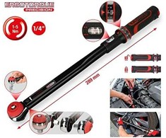 Dinamometrinis raktas su terkšle ERGOTORQUEprecision 1/4" 1-5Nm, KS Tools