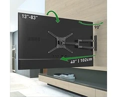 Laikiklis BARKAN BM443XL 13"-83" TV, 4 lankstų, sieninis, juodas, labai ilgas