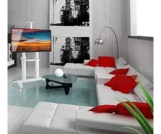 Techly TV laikiklis Mobilus TV laikiklis 70-120" iki 140kg reguliuojamas su 2 lentynomis