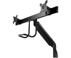Laikiklis V7 DUAL MONITORIUS GAS SPRING MOUNT/ERGO CROSSBAR HANDLE FULL MOTION