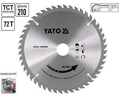 YATO diskinis pjūklas, skirtas ALUMINIUI 210x30mm 72 dantu 6093