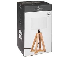Atmosphera Lamp Matia terasinis šviestuvas, akacijos medžio rėmas, aukštis 58 cm