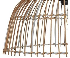 Pakabinamas šviestuvas Žibintas Beliani Lumarko Lemp Hanging Rattan Natural BARARIS!
