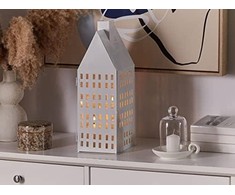 Beliani Lumarko Metal Lampion 40 cm baltas DOLOK!