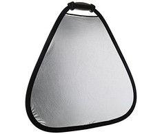 Fotografijos reflektorius - Lastolite blenda Trigrip 75cm sidabrinė/balta