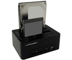 Docking Station LC-Power Dockingstation LC-Power USB 3.0 2-Bay 2,5" / 3,5" HDD / SSD + šakotuvas