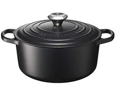 Puodas LeCreuset Signature 24 cm, juodas