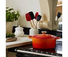 Virtuvės Indai - Le Creuset Signature Keptuvė 24cm Apvalus Ketaus Raudona