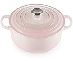 Le Creuset Signature ketaus- Apvalus Puodas 20cm rožinės spalvos