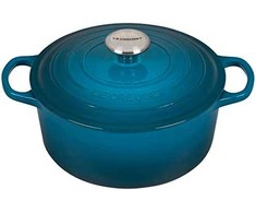 Le Creuset BRÄTER RUND SIG 24 CM DEEP TEAL