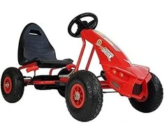 Lean Cars Pedalinis gokartas A-18, 115x63x59 cm, raudonas