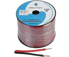 Cabletech Kolonėlių kabelis CCA 0.35mm 100m