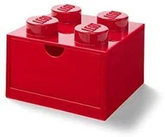 LEGO Brick 4 Desk Drawer raudona