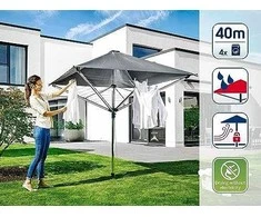 Leifheit | Burės, dengtos Rotejs LinoProtect 400 4006501821003 | Pilka