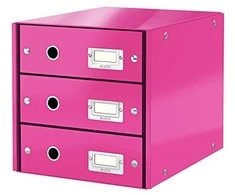 Leitz Konteineris, Click &amp; Parduotuvė su 3 stalčiais (10K268G)