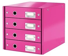 Leitz Konteineris, Click &amp; Parduotuvė su 4 stalčiais (10K269G)
