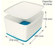Daiktadėžė LEITZ MyBox su dangteliu, didelė