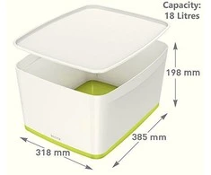 Daiktadėžė LEITZ MyBox su dangteliu, didelė