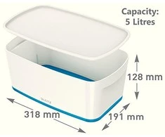 Daiktadėžė LEITZ MyBox su dangteliu, maža