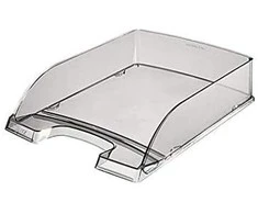Dokumentų lentynėlė Leitz Plus Standart, A4, plastikinė, dūminės spalvos