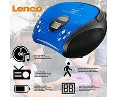 Lenco SCD-24 mėlyna/juoda