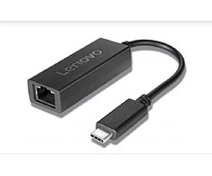Lenovo GX90M41965 kabelių sąsaja / invertavimo adapteris USB-C RJ-45 Juoda