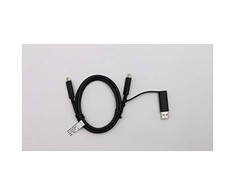 USB kabelis Lenovo USB-C - USB-C 1 m juodas (USB-C kabelis su adapteriu TP)