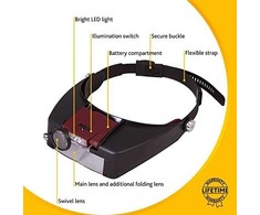 Didinamieji stiklai su LED Zeno Vizor H2 1,5 / 3 / 6,5 / 8x L69669 LEVENHUK
