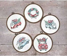 LetiStitch luca S Kalėdiniai retro automobiliai SLETI965